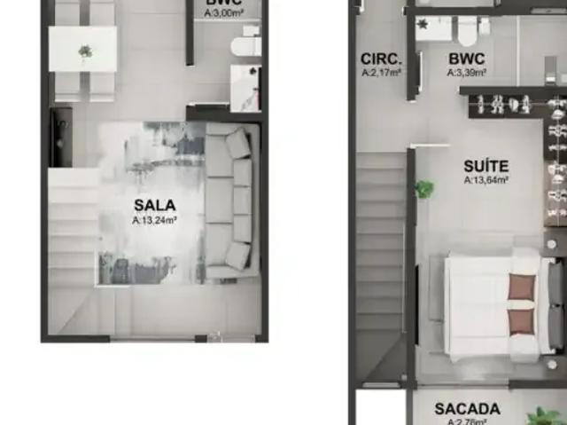 Casa / Sobrado para Venda em São José/SC Ipiranga 3 Quartos