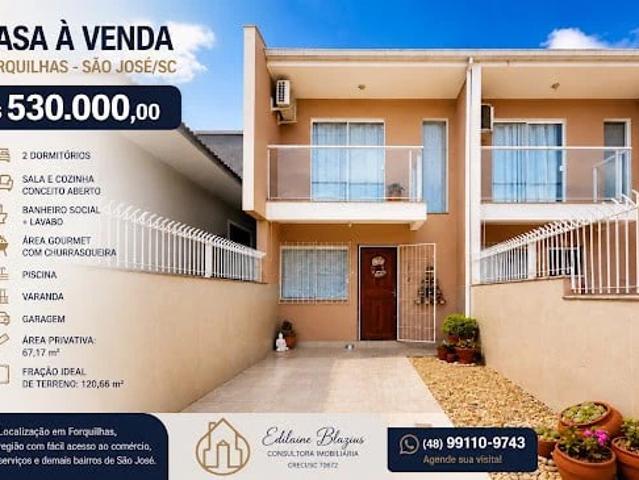 Casa / Sobrado para Venda em São José/SC Sertão do Maruim 2 Quartos
