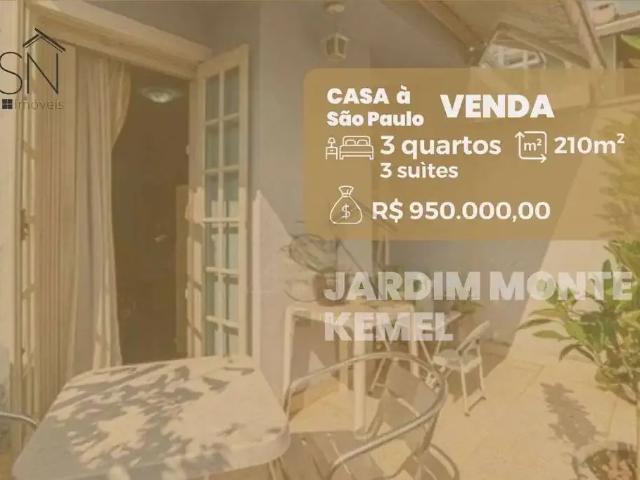 Casa / Sobrado para Venda em São Paulo/SP Jardim Monte Kemel 3 Quartos