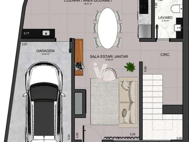 Casa / Sobrado para Venda em Santa Maria/RS Pinheiro Machado 3 Quartos
