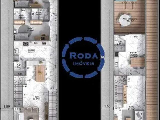 Casa / Sobrado para Venda em Santos/SP Embaré 3 Quartos