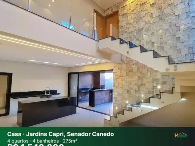 Casa / Sobrado para Venda em Senador Canedo/GO Jardins Capri 4 Quartos