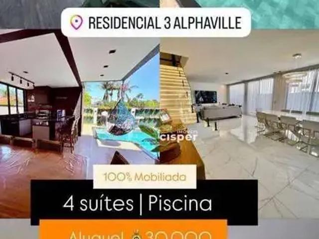 Casa / Sobrado para Locação em Santana de Parnaíba/SP Alphaville Residencial 3 4 Quartos
