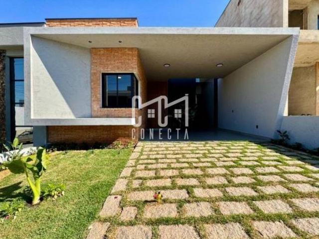 Casa Térrea à Venda com quintal, Condomínio Gran Reserve, Indaiatuba SP
