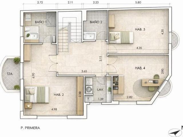 Casa Unifamiliar a Cuatro Vientos con Jardín Privado y Encanto en Barcelona