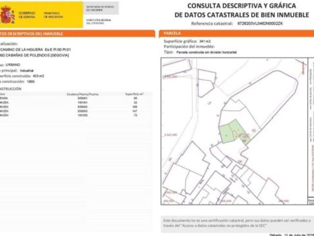 Casa Venta Cabañas de Polendos, Cabañas de Polendos