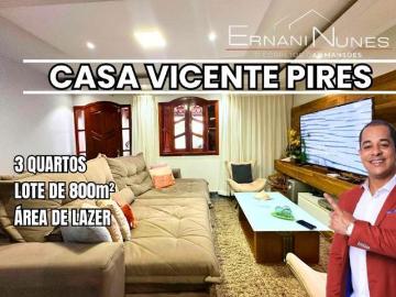 Casa Vicente Pires Rua 10 composta por 3 quartos 1 suíte 3 banheiros lote de 800 mt e lazer