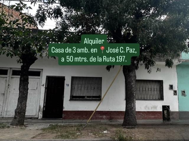 Casa 3 ambientes en Jose C. Paz