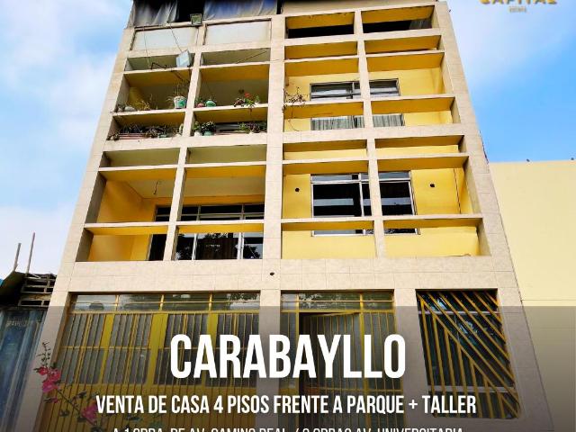 Casa 4 Pisos Frente a parque en venta, Carabayllo