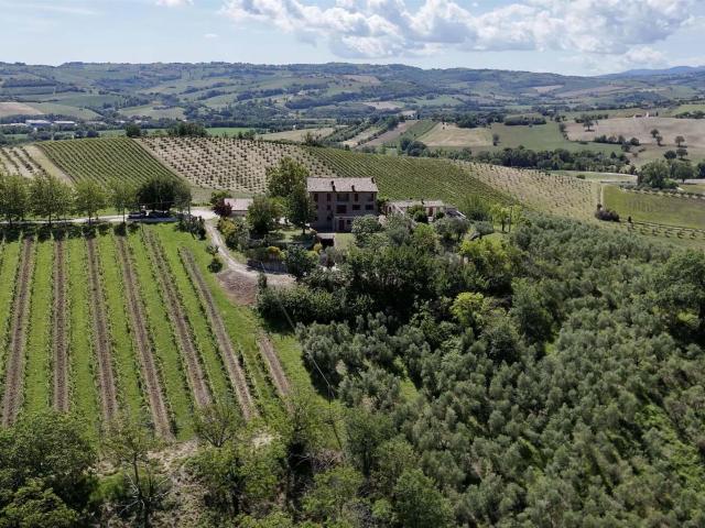 Casale con piscina su tre livelli 620m² Arcevia