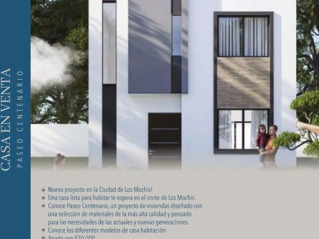 CASAS EN VENTA PASEOS CENTENARIO