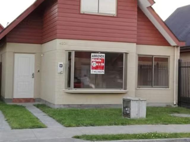 Casas en arriendo en Temuco | Arriendo Casa 3D 3B Villa Los Arquitectos 3 dormitorios por CLP 580000.00