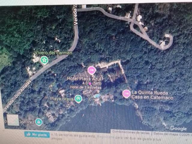 CATEMACO, Terreno en VENTA Junto al Hotel Playa az?l