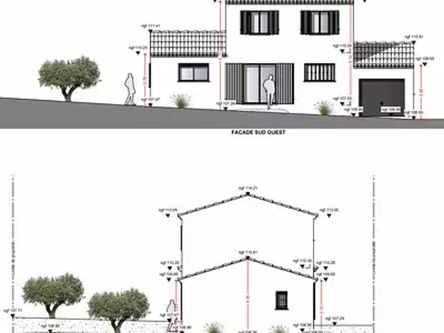 Caumont sur Durance 84510 Achat / Vente maison 4 pièces t4 au dernier étage