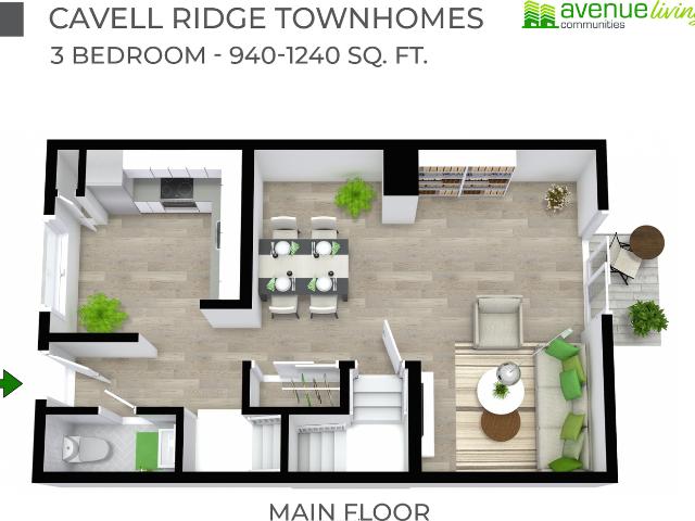 Cavell Ridge Townhomes 3 Bedroom Home for Rent at 15 1 15 Hyndman Cres Nw, Edmonton, AB T5A 4S5 Canon Ridge