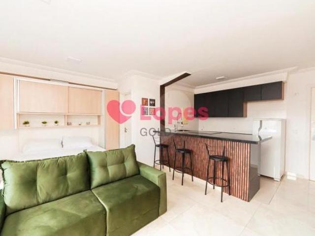 Centro Studio Mobiliado alto padrão andar alto 35m²