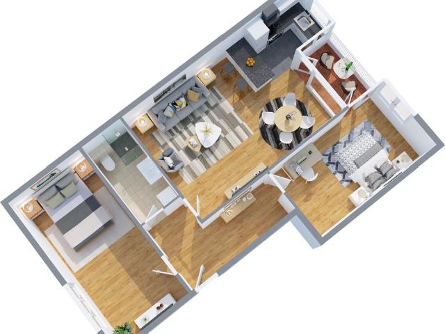 Central & fully renovated 3 room apartment with loggia and green view temporary, Berlin Amsterdam Apartments for Rent