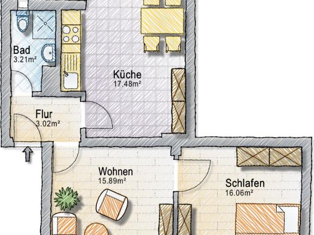 Centrally located apartment with balcony, Essen Amsterdam Apartments for Rent