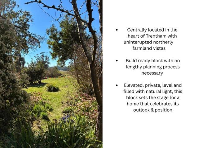 Centrally Located in The Heart Of Trentham with Uninterrupted Northerly Farmland Views