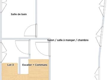 Centre Obernai Appartement 2 pièces en plateau au sein d' 30m² Obernai