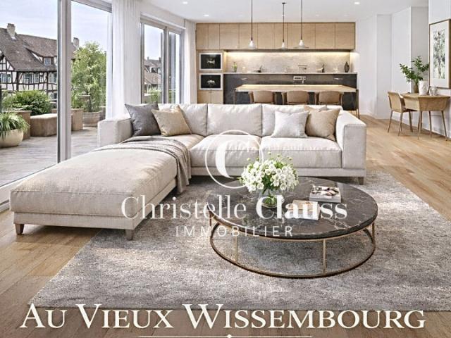 Centre Wissembourg 4 pièces 83 m2 avec terrasse 58 m2