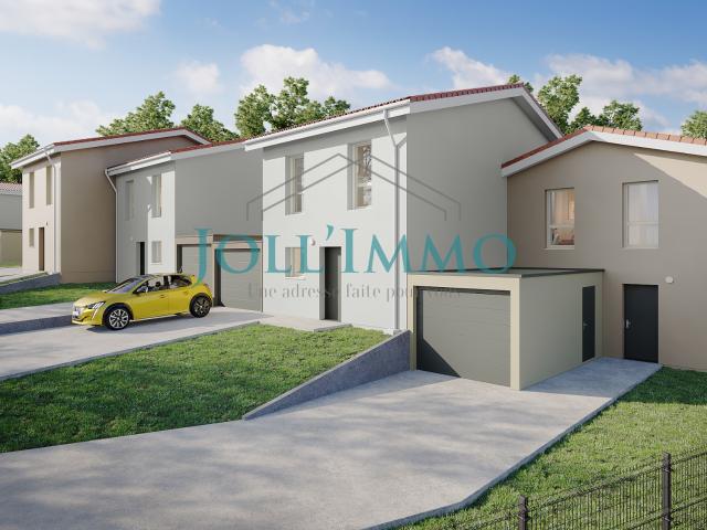 Centre village PRIMARETTE VILLAS T5 neuves 104 m2 habitables avec jardins privatifs et garages