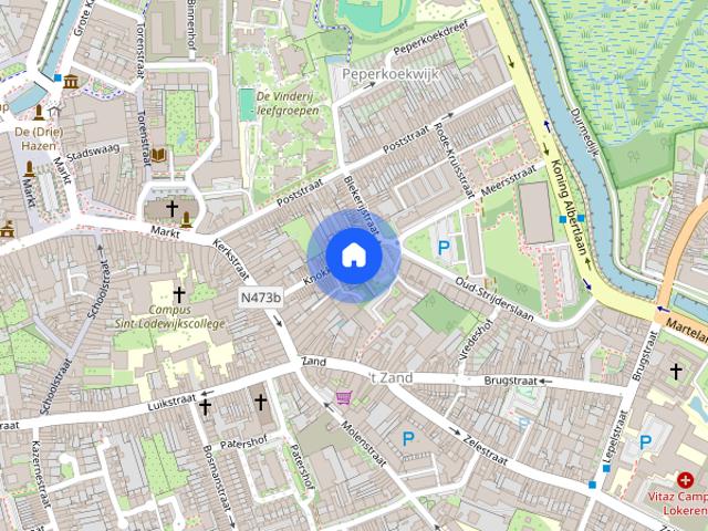Centrum Lokeren ruim duplex appartement met 3 slaapkamers en tuin!