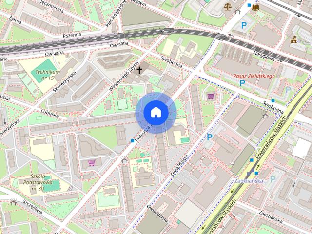 Centrum przy Arkadach Wrocławskich Meble KLIMA balkon