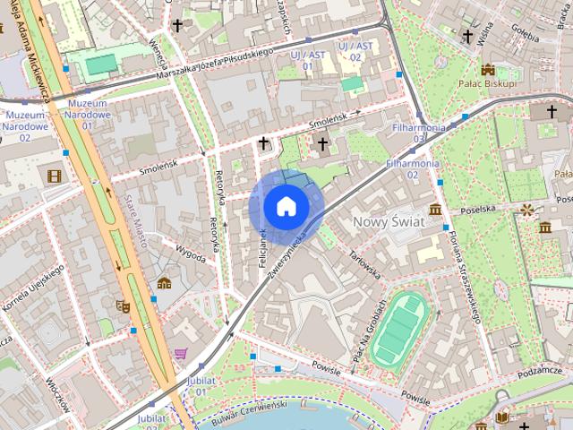 Centrum | Rynek Główny | Wawel | Zwierzyniecka