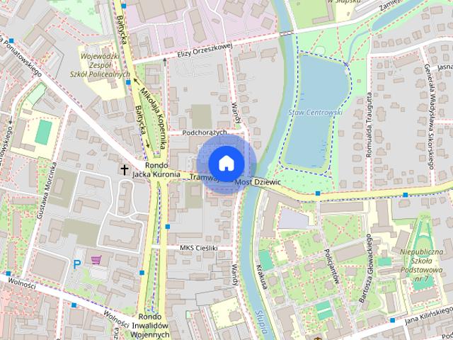 Centrum, umeblowabe, balkon, miejsce w hali