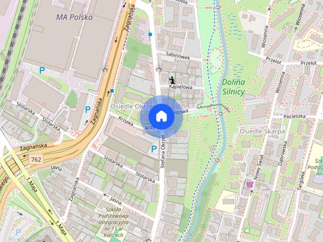 Centrum 2 pokoje, teren ogrodzony, parking, umowa na czas nieokreślony