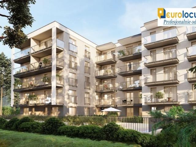 Nowoczesne mieszkanie 36,7 m2 z balkonem, garażem i komórką