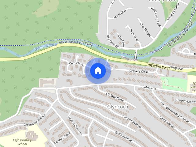 Cefn Close, Glyncoch, Pontypridd