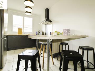 Celleneuve Appt T5 de 73.68 m2 meublé 2 chambres 2 bur