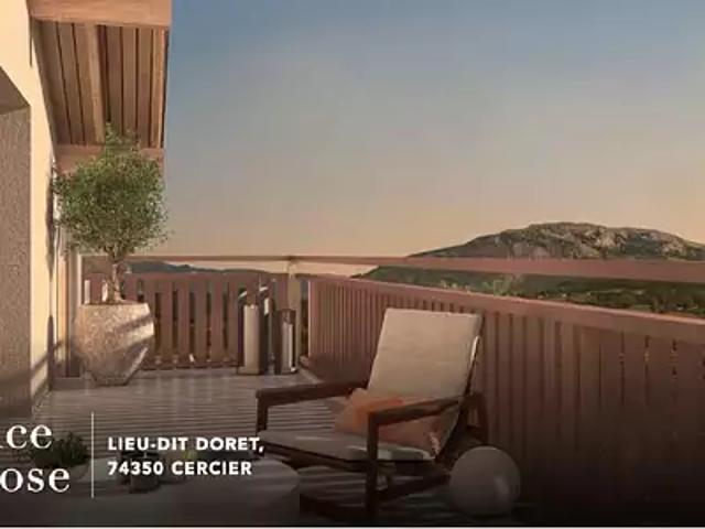 Cercier 74350 Achat / Vente appartement 2 pièces t2 terrasse