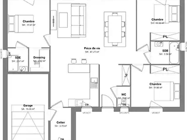 Cerelles 37390 Programme neuf maison neuf à vendre 6 pièces