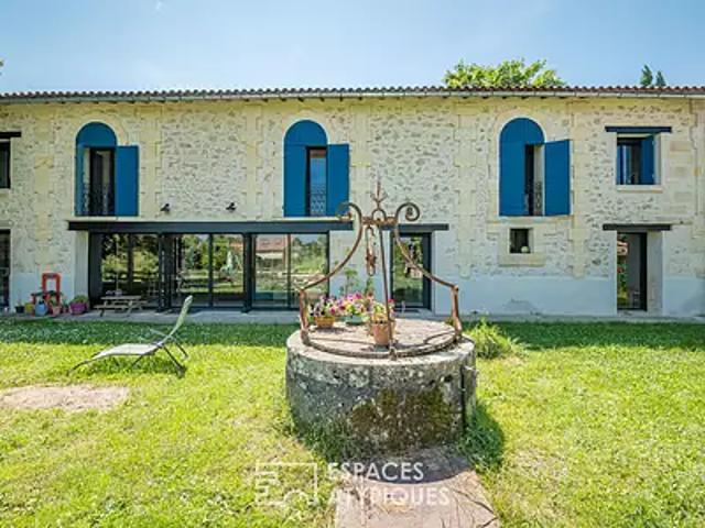 Cérons 33720 Achat / Vente maison 7 pièces t7 cave parking