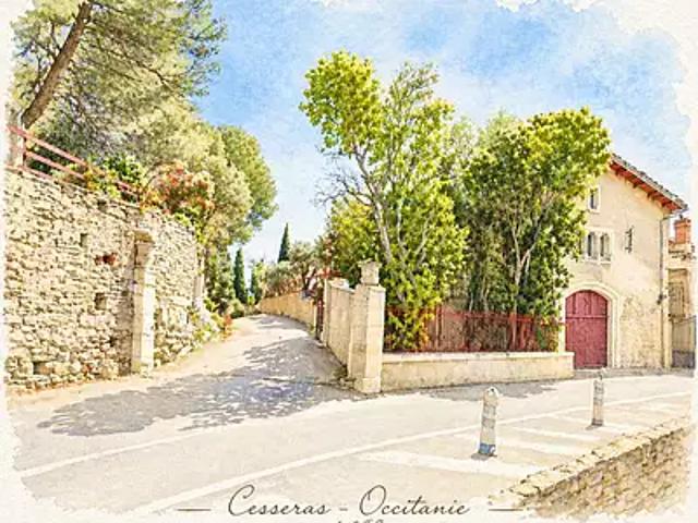Cesseras 34210 Achat / Vente maison 10 pièces t10 jardin cave