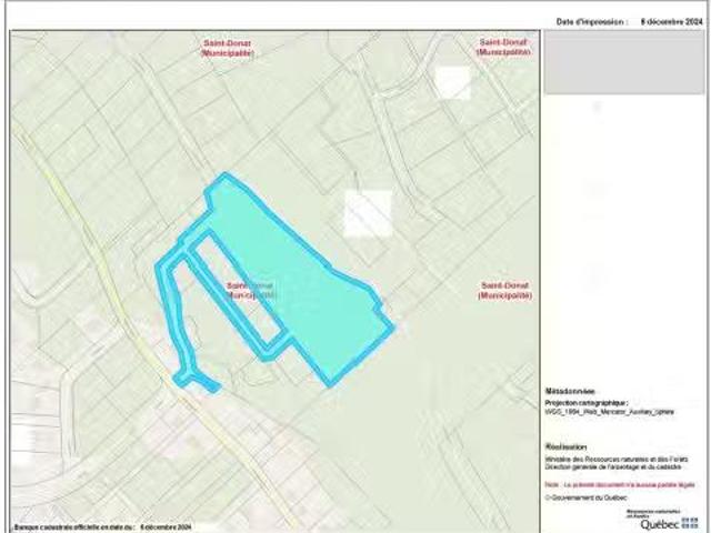 Ch. Du Domaine Bellevue, Saint Donat, QC, J0T 2C0 vacant lan.