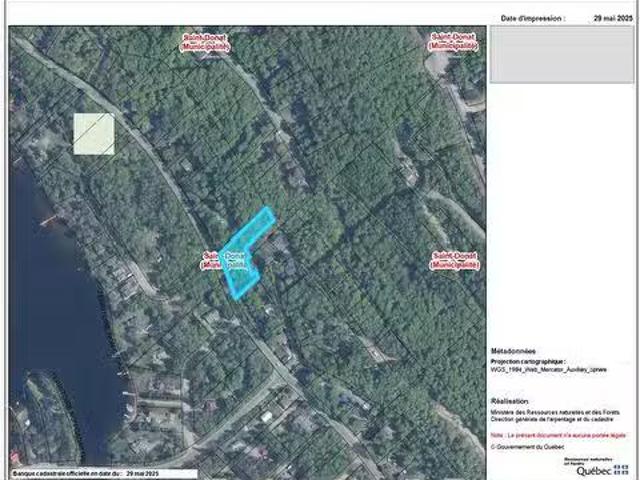 Ch. Du Lac Blanc, Saint Donat, QC, J0T 2C0 vacant land for s.