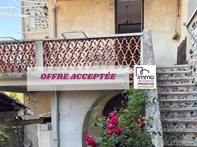 Chomérac 07210 Achat / Vente maison 5 pièces t5 terrasse parking