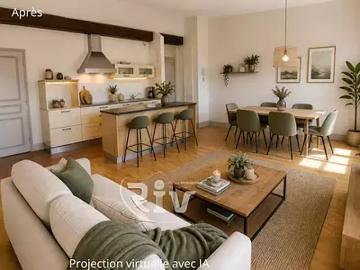 Chonas l'Amballan 38121 Achat / Vente appartement 3 pièces t3 au dernier étage