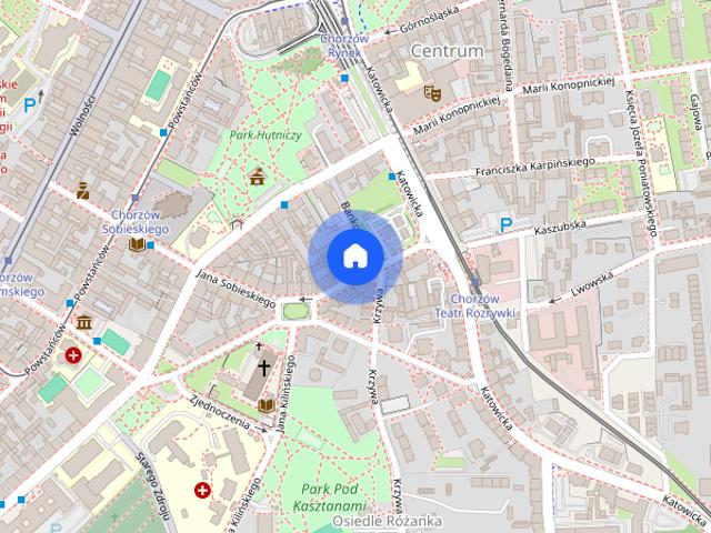 Chorzów, Centrum, F. Chopina, mieszkanie, do wynajęcia, 1 pokój
