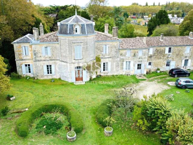 Château du 18eme siècle avec de nombreuses dépendances Vue. 700m² Blaye