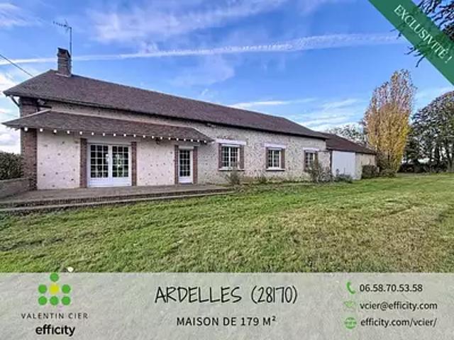 Châteauneuf en Thymerais 28170 Achat / Vente maison 5 pièces t5 jardin terrasse