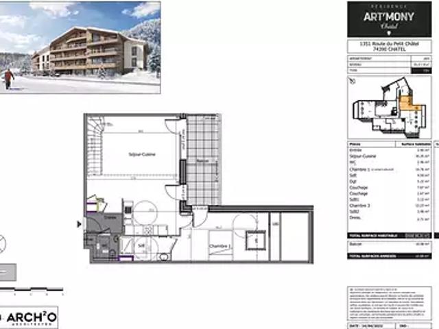 Châtel 74390 Achat / Vente appartement 3 pièces t3