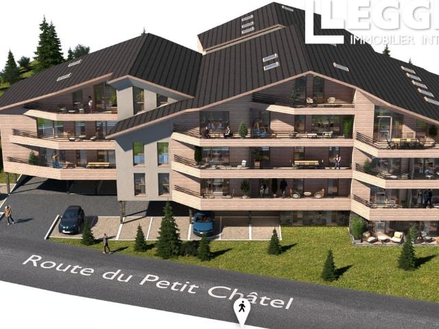 Chatel, programmes neuf, 2 pièces de 56.26m² au 2 étage avec cellier et parking