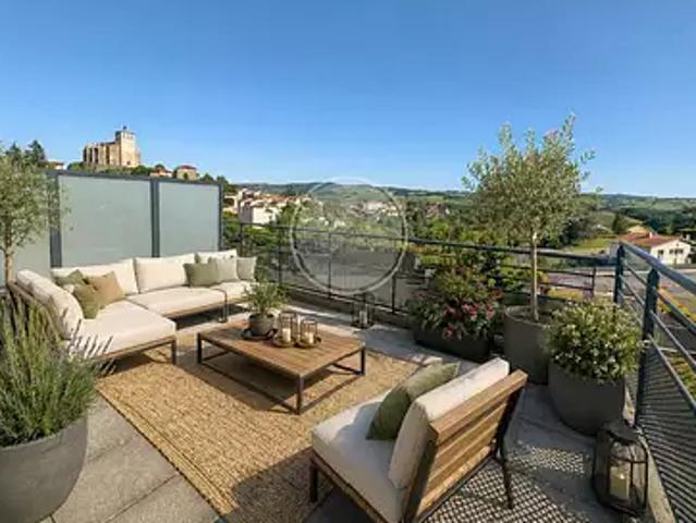 Chazelles sur Lyon 42140 Achat / Vente appartement 2 pièces t2 terrasse parking