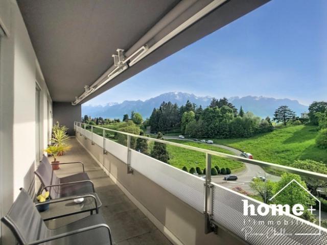 Chailly sur Montreux – 3,5 Zimmer im obersten Stockwerk mit offener Aussicht
