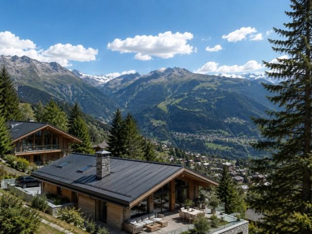 Chalet außerhalb des Marktes